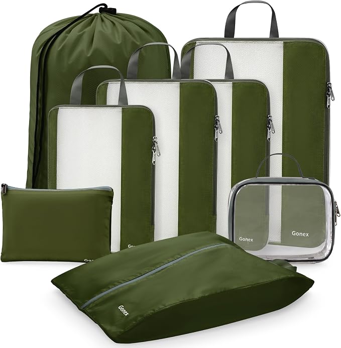 Gonex 8 Set Compression Packing Cubes - Image 9