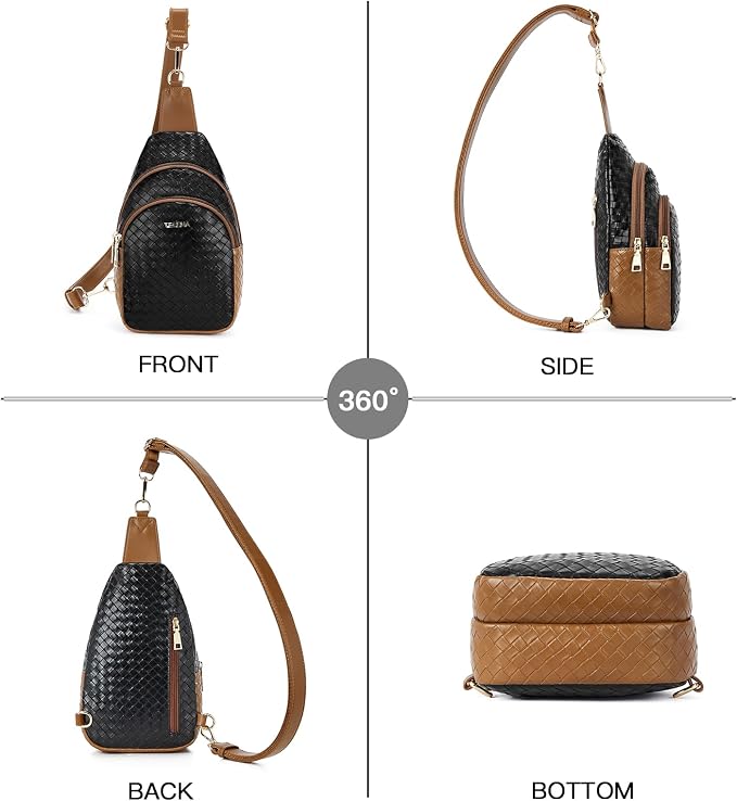 Telena Small Sling Bag for Women Leather Crossbody Fanny Packs Chest Bag for - Image 6