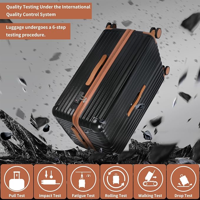 Carry-on 20 Inch and 28 Inch Square Thickened ABS+PC Hard Shell luggage - Image 7