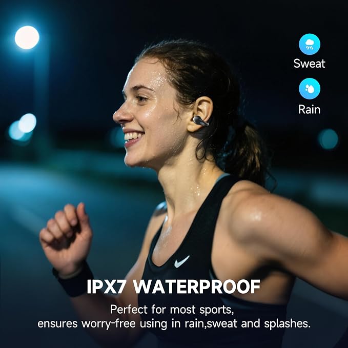 Open Ear Earbuds Wireless Bluetooth 6.1 Earphones, Flexible Clip On Ear buds - Image 7