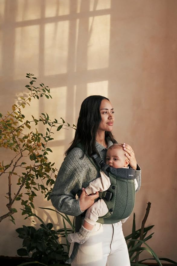 BabyBjörn Baby Carrier Harmony, Dark Green, 3D Mesh | 3-in-1 Ergonomic Baby - Image 11