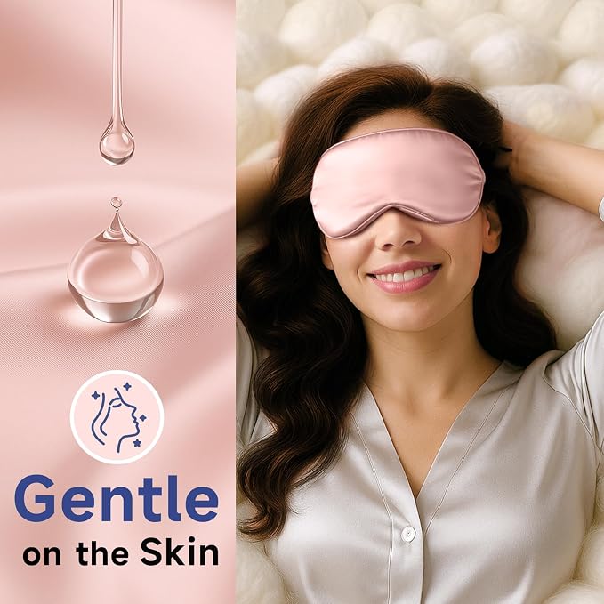 Umisleep 100% Pure Mulberry Silk Sleep Mask, 22 Momme 6A Soft & Smooth Fibers - Image 4