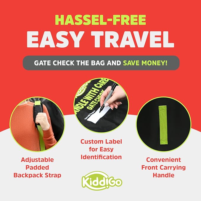 KiddiGo Umbrella Stroller Bag for Airplane Travel, Fits Most Standard Umbrella - Image 3