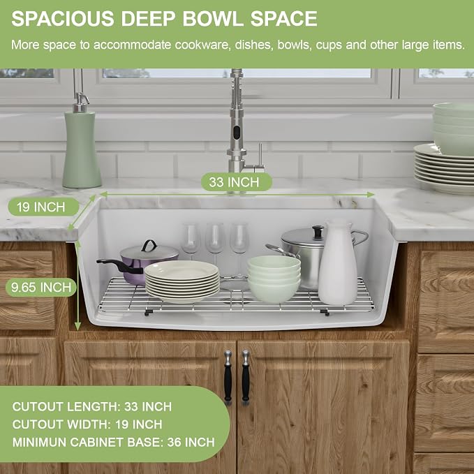 33 Granite Composite Kitchen Sink - Image 5