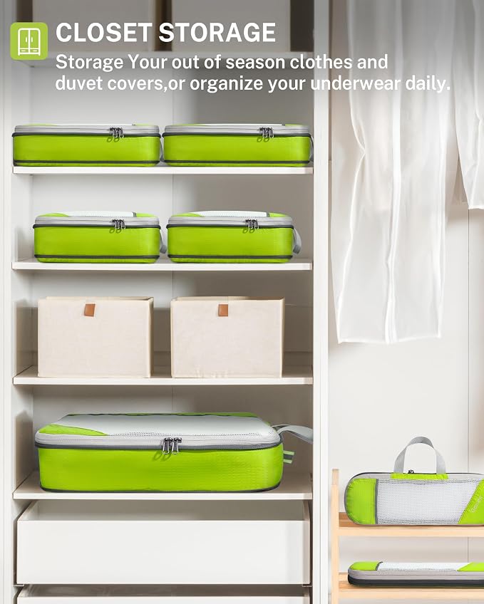 Compression Packing Cubes, Gonex Extensible Storage Mesh Bags Organizers - Image 6