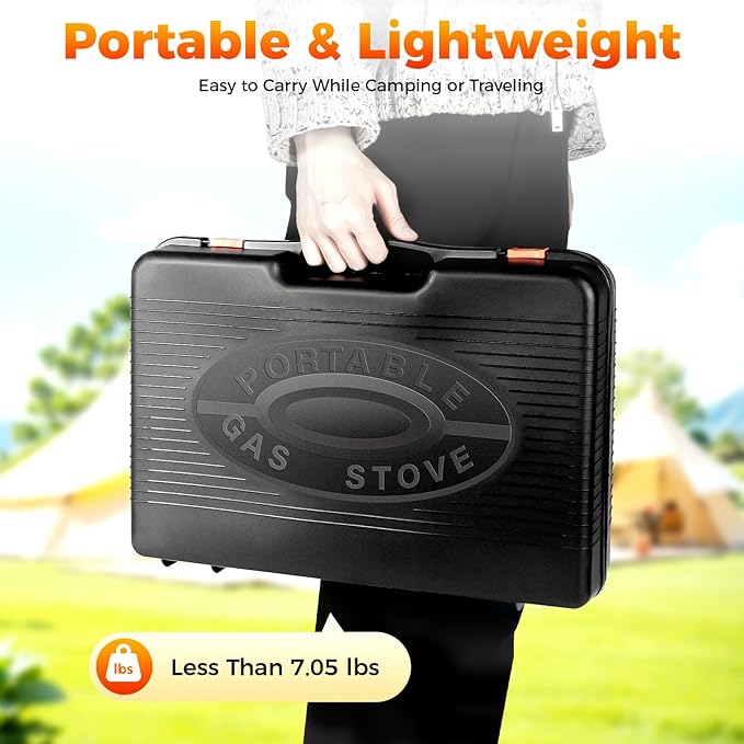 Dual Fuel Camping Stove | Windproof Portable Gas Stove - Image 6