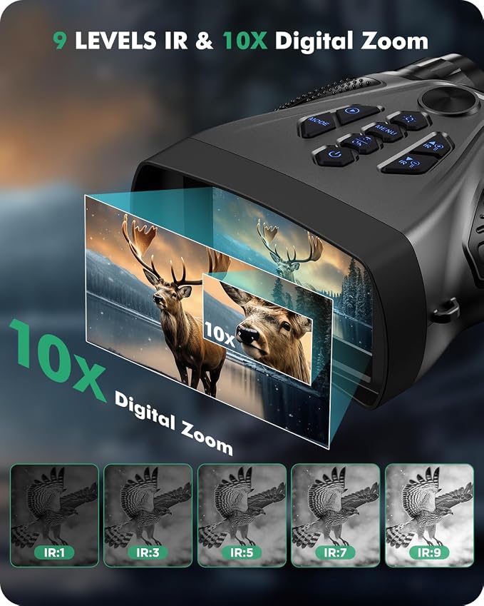 Night Vision Goggles, 4K Night Vision Binoculars, 10X Digital NightVision - Image 6