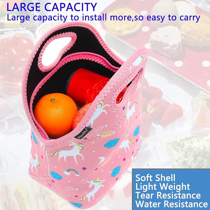 FlowFly Neoprene Lunch Tote Insulated Thermal Reusable Lunch Bag Box - Image 2