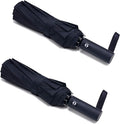 PFFY 2 Packs Travel Umbrella Windproof Auto Open & Close Collapsible Folding by PFFY