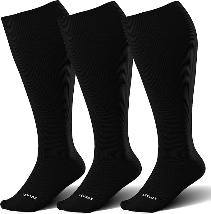 LEVSOX Wide Calf Compression Socks by Levsox