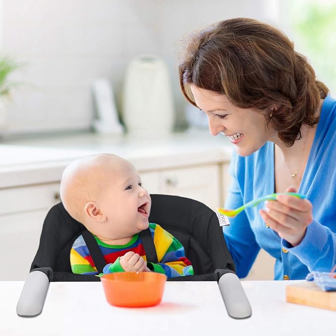 Hook On Chair, VEEYOO Clip On High Chair Folding Fast Table Chair - Image 2