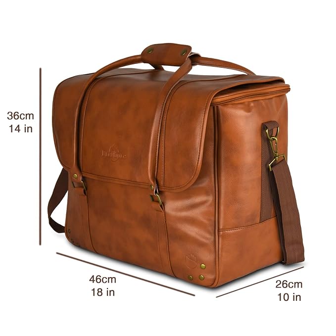Freshore® 6 Wine Bottles Carrier Leather Bag - Image 6