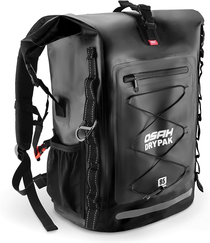 Waterproof Backpack Dry Bag 35L/55L/85L– Heavy Duty Roll-Top Hiking Backpack by OSAHDRYPAK