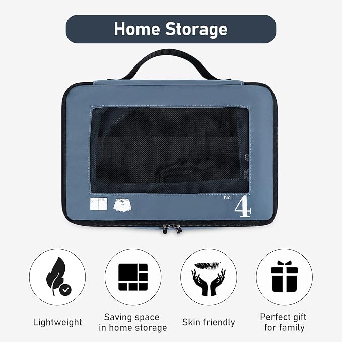 ECOHUB 7 Set Packing Cubes Tear-Resistant Luggage Packing Organizers - Image 7