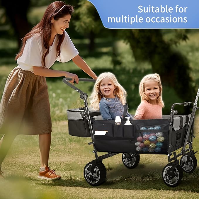 Stroller Wagon Cargo Net for WONDERFOLD Wagon Accessories, Foldable Mesh Cargo - Image 7