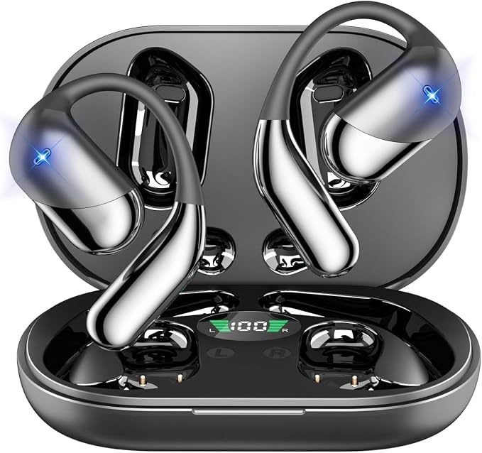 Open Ear Bluetooth 5.4 Headphones, Wireless Earbuds Sport Over Earphones - Image 2
