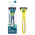 Preserve Shave 5 Five Blade Refillable Razor, Made from Recycled Materials by Preserve