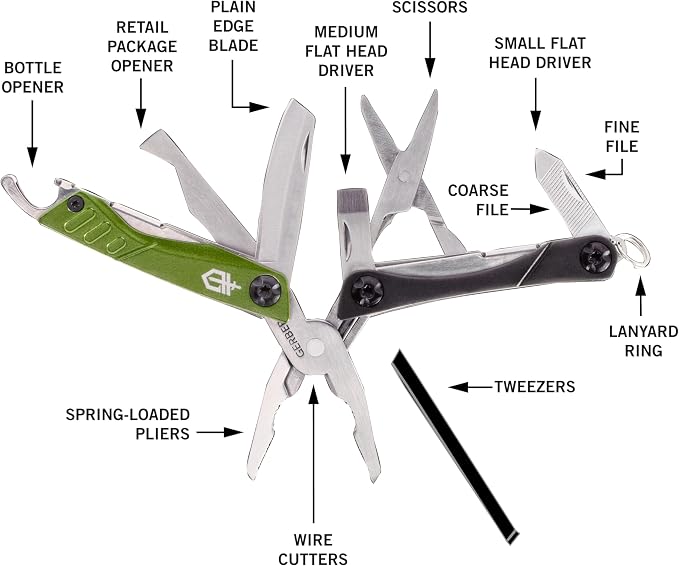 Gerber Gear Dime 12-in-1 Mini EDC Multitool - Image 2