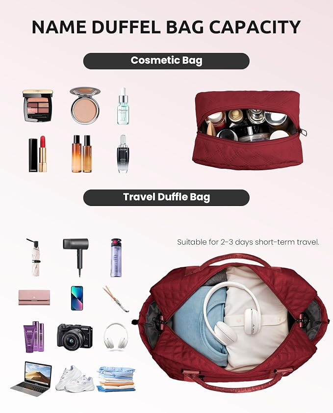 Personalized Gifts-Initial Overnight Bag - Image 4