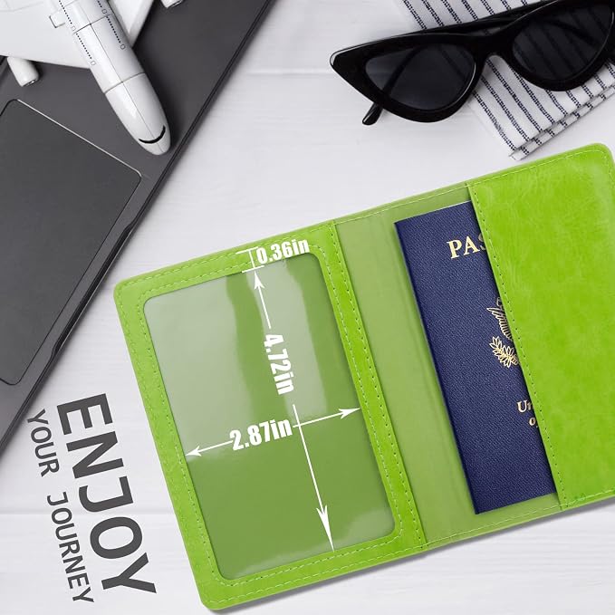 TIGARI Passport Holder for Travel Women Men, PU Leather Passport Wallet Cover - Image 5