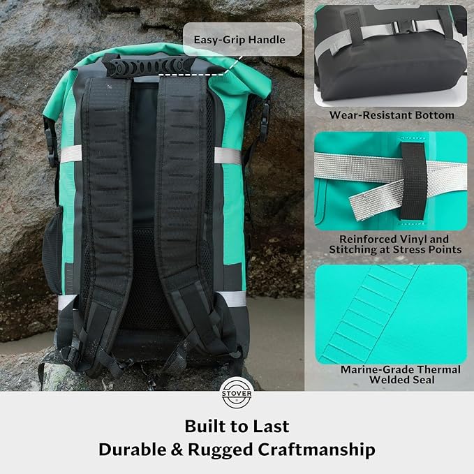 STOVER 5/10/25/30/40/55L Waterproof Backpack- Floating Dry Bag - Image 4