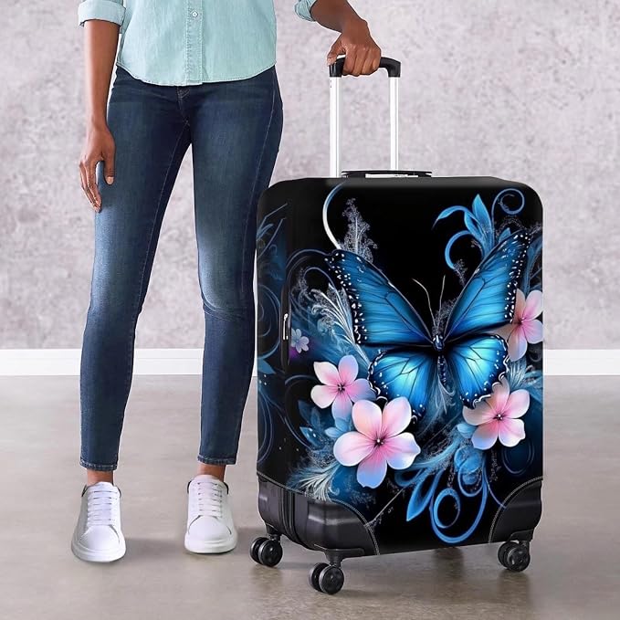 Butterfly Luggage Covers for Suitcase Universal Fits 18-32 Inch Suitcase Travel - Image 4