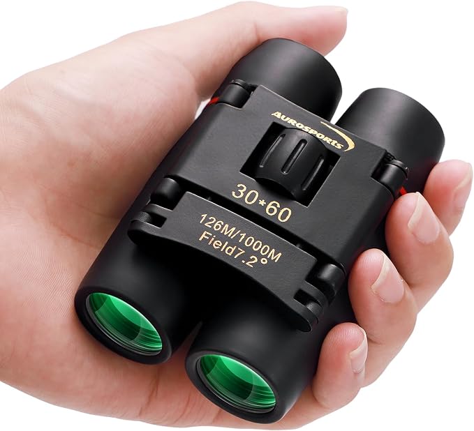 30X60 Small Binoculars for Adults Folding Bird Watching by aurosports