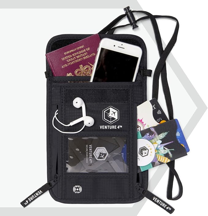 VENTURE 4TH Passport Holder Neck Wallet - Image 3