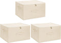ANMINY 3PCS Storage Bins with Zipper Lids 51.9 Qt Lidded Fabric Storage Boxes by ANMINY