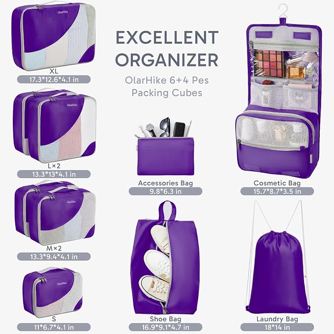 ALL INCLUDED 10 Set Durable Packing Cubes - Image 2