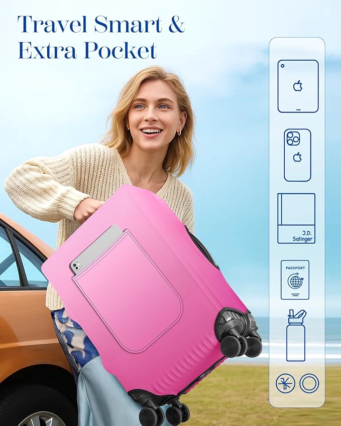 Slohif Luggage Cover for Suitcase Tsa Approved Protector - Image 3