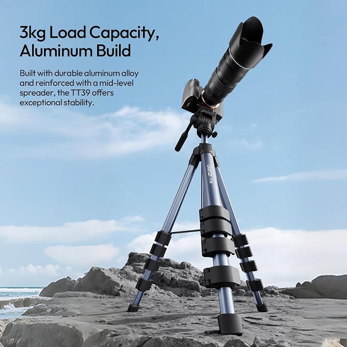 ULANZI TT39 Travel Tripod with Fluid Head, Lightweight Camera Stand - Image 4