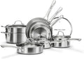 Stainless Steel Cookware Set, Tir-Ply Pots and Pans Set, PFOA Free, Frying Pans by VocVoi