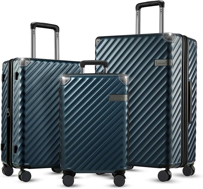 LUGGEX Luggage with Spinner Wheels, Polycarbonate Expandable Hard Shell Suitcase by LuggeXLUGGAGE