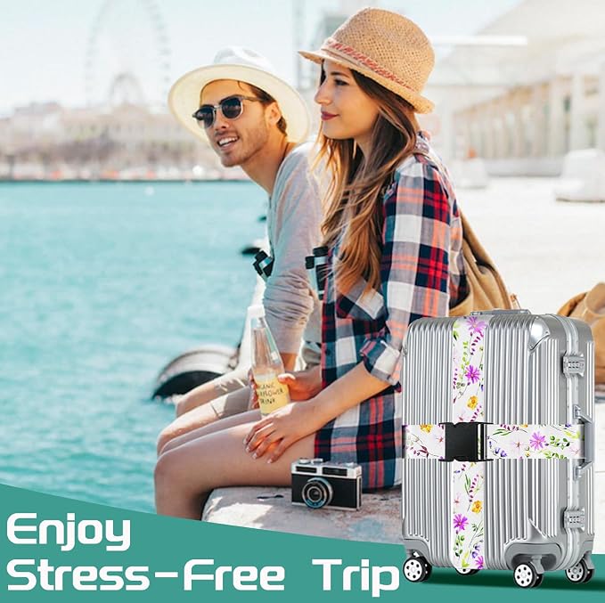 Slohif Luggage Straps for Suitcases Travel Belt Accessories Luggage Connector - Image 7