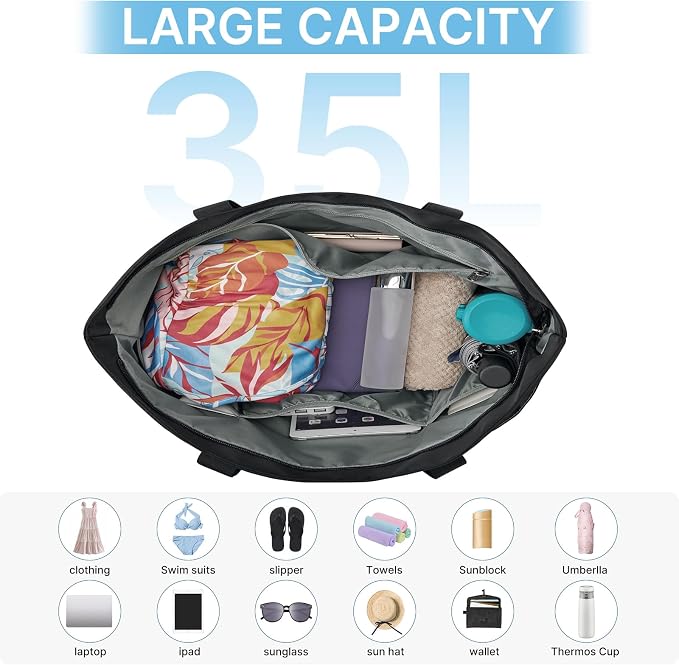 G4Free Beach Bag, Waterproof Beach Tote Pool Bags - Image 6
