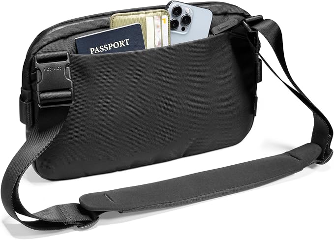 tomtoc Compact EDC Sling Bag, Minimalist Chest Shoulder Backpack Crossbody Bag - Image 4