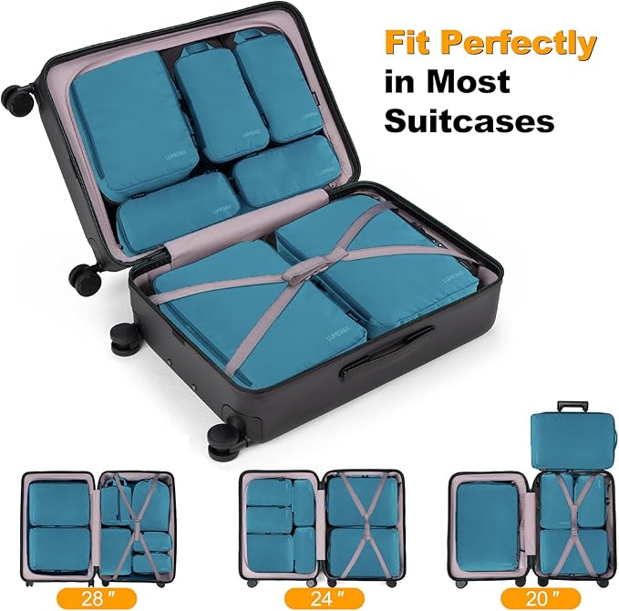 8 Set Compression Packing Cubes - Image 2