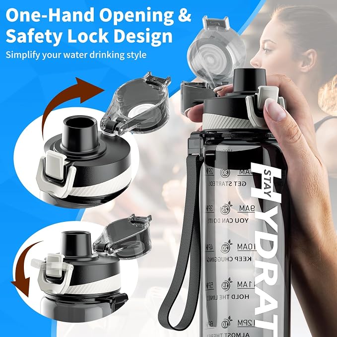 Water Bottle, 32 oz Motivational Water Bottles - Image 7