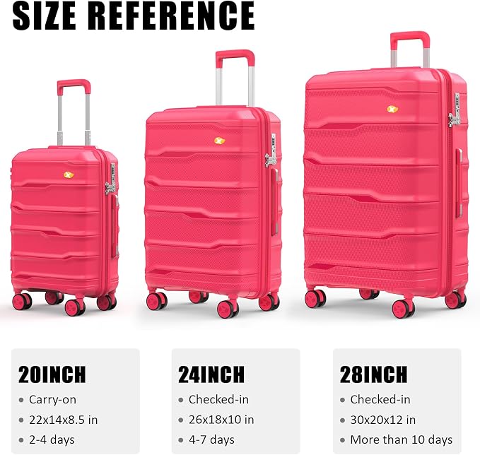 Luggage Sets 3 Piece, Hard Shell Luggage Sets - Image 8