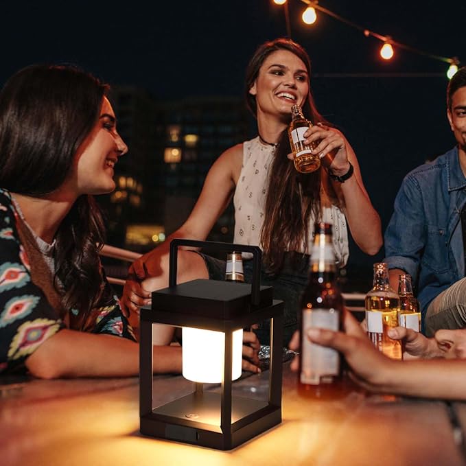 LETRY Outdoor Table Lamp, Brightness LED Nightstand Lantern, Portable - Image 6