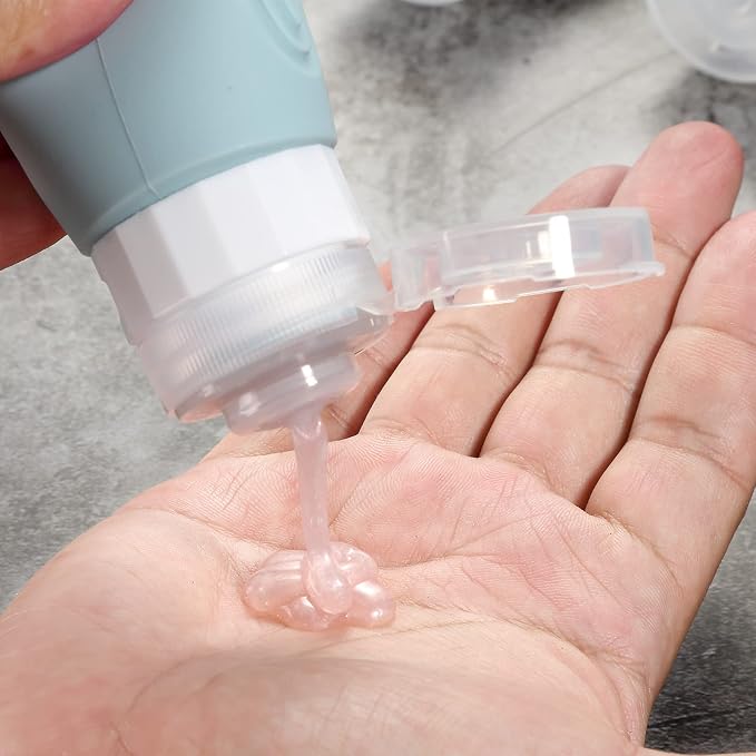 Travel Bottles for Toiletries, Tsa Approved 3oz Travel Size Containers BPA Free - Image 4