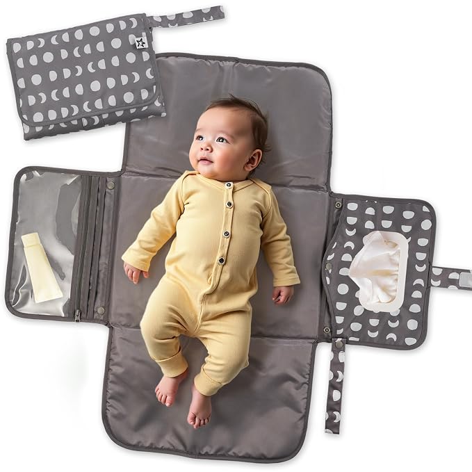 Tiny Twinkle Portable Diaper Changing Pad-Foldable Waterproof Changing by TinyTwinkle