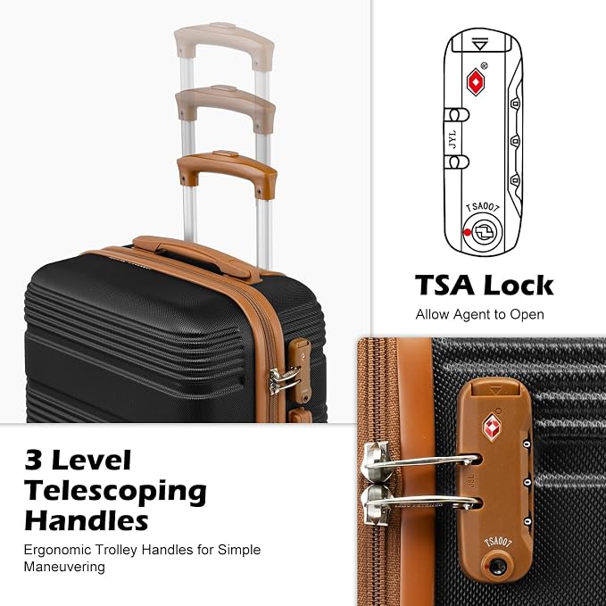 LONG VACATION 6 Piece ABS+PC Hardshell Luggage Set - Image 2