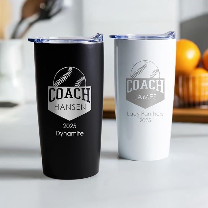 Lifetime Creations Custom Softball Coach Tumbler - Image 4