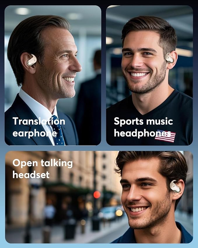 AI Translator Earbuds Real-Time 144 Languages & Accents, 3-in-1 Open Ear - Image 6