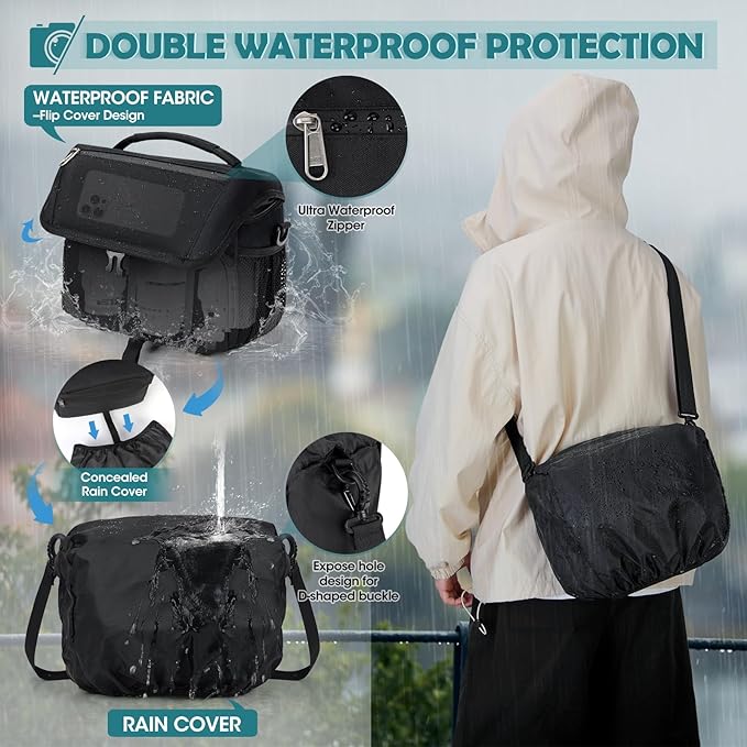 RAINSMORE Camera Bag, DSLR/SLR/Mirrorless Camera Case - Image 5