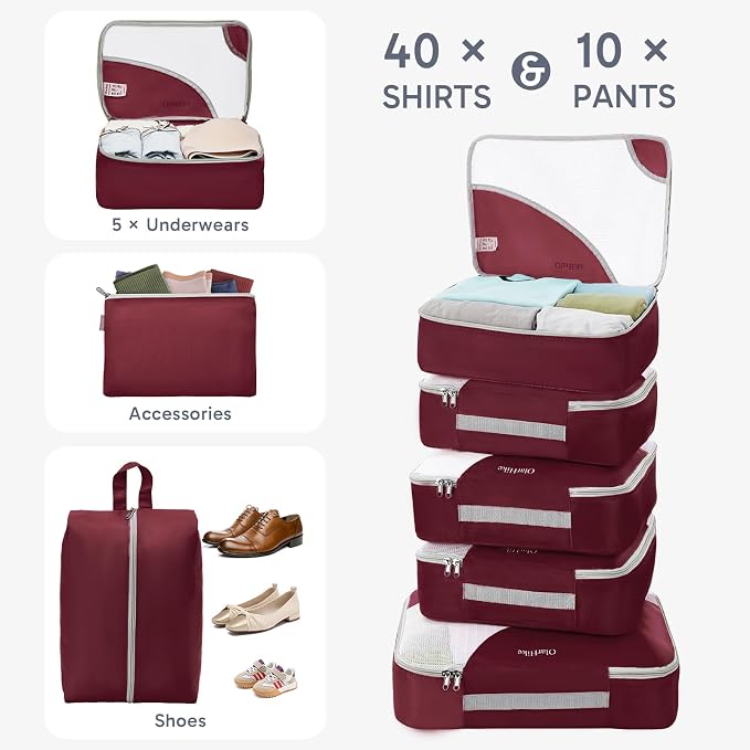 ALL INCLUDED 10 Set Sturdy Packing Cubes - Image 4