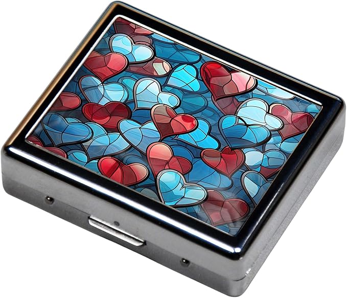 Silver Vintage Pill Box 7 Day Metal Pill Box - Image 3