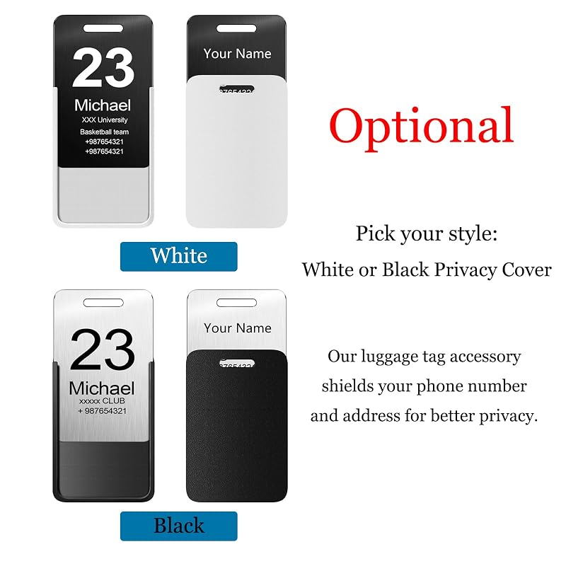 Customized Stainless Steel Luggage Tags: Personalize Your Suitcases, and Bags - Image 3